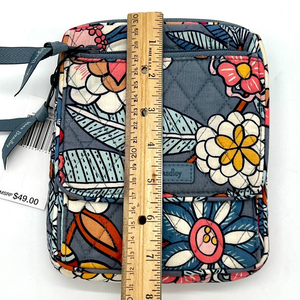 NWT Vera Bradley "Tropical Evening" Mini Hipster Crossbody Bag Quilted $49 MSRP - Picture 10 of 11
